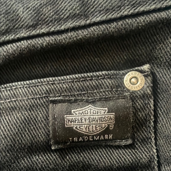 Harley-Davidson Men's Black Bootcut Jeans - Picture 4 of 7
